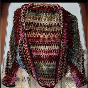 Vintage crochet shrug sweater small/medium